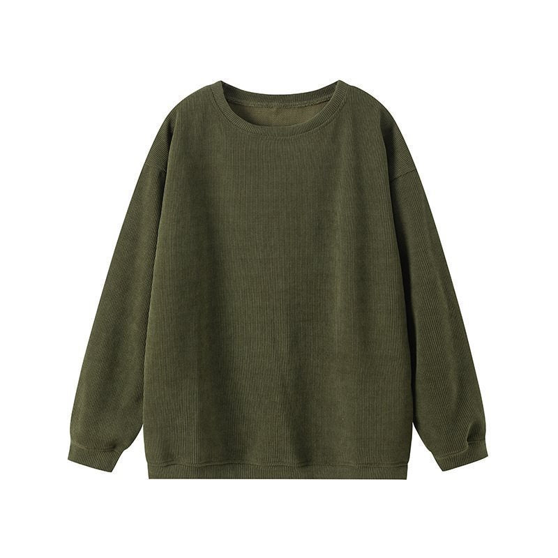 Women's Pullover Loose Round Neck Fashion Long-sleeved Sweaters