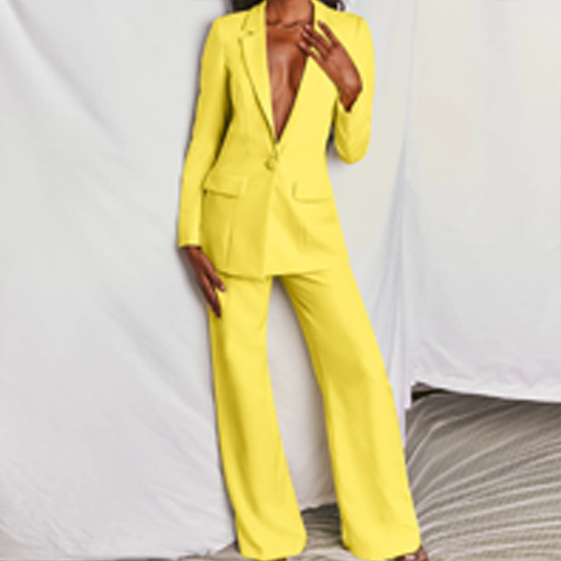 Women's Fashion Temperament Casual Long Sleeve Pants