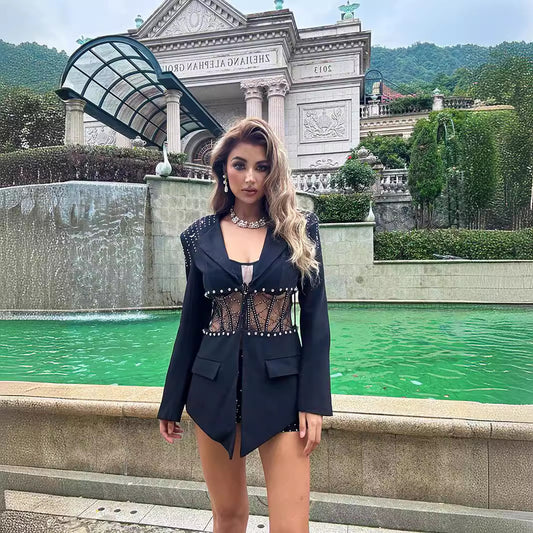 Fashion One-piece Sexy Cutout Slimming Inner Shorts