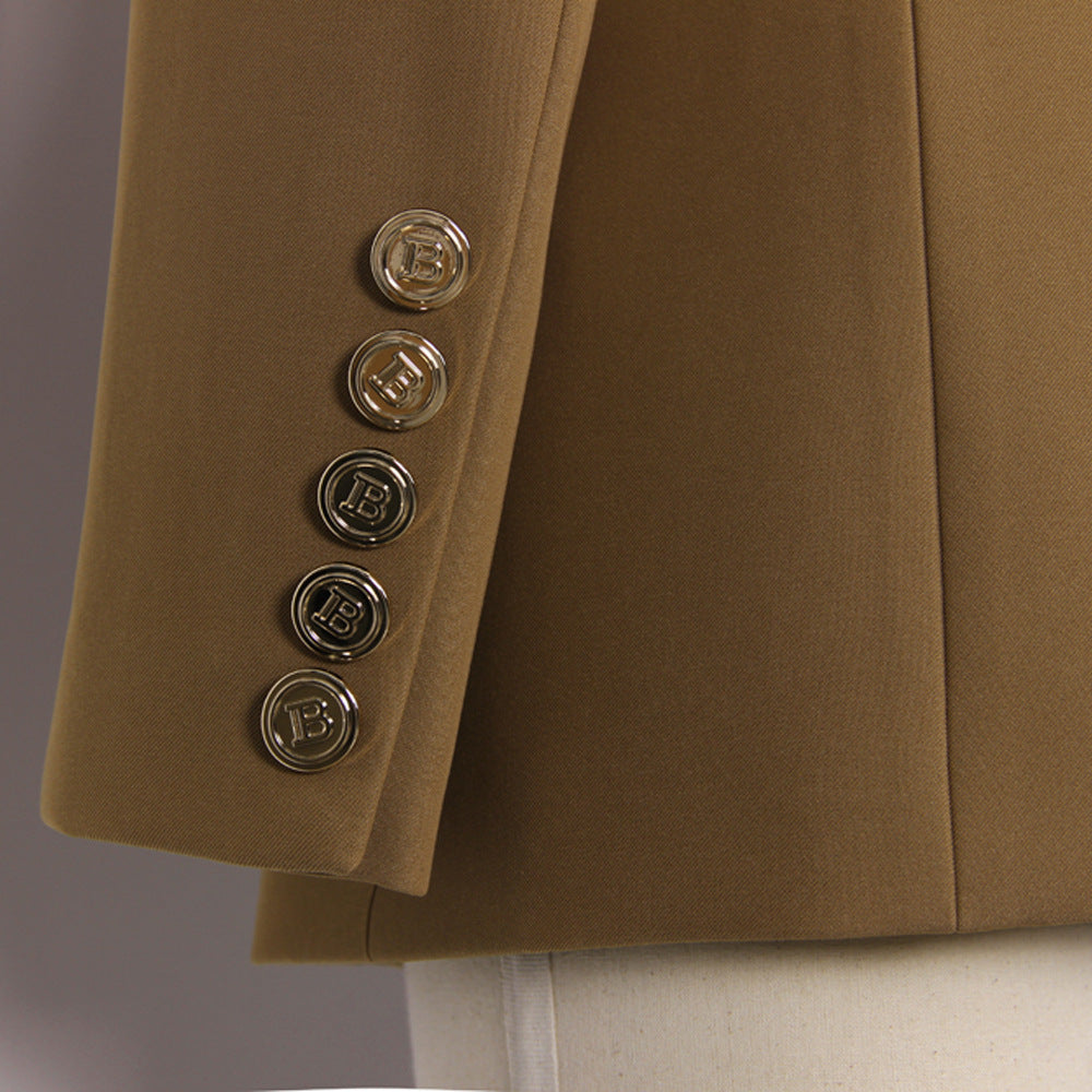 Women's Senior Classic Green Collar High Quality Blazers
