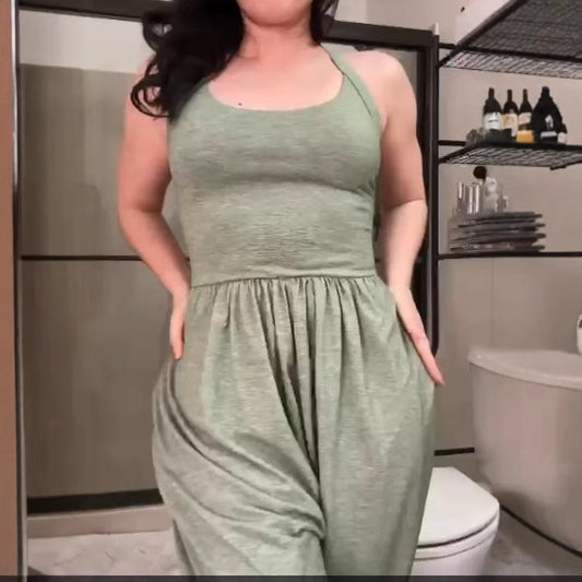 Popular Classy Casual Women's Sleeveless Sexy Women's Jumpsuit/clothing