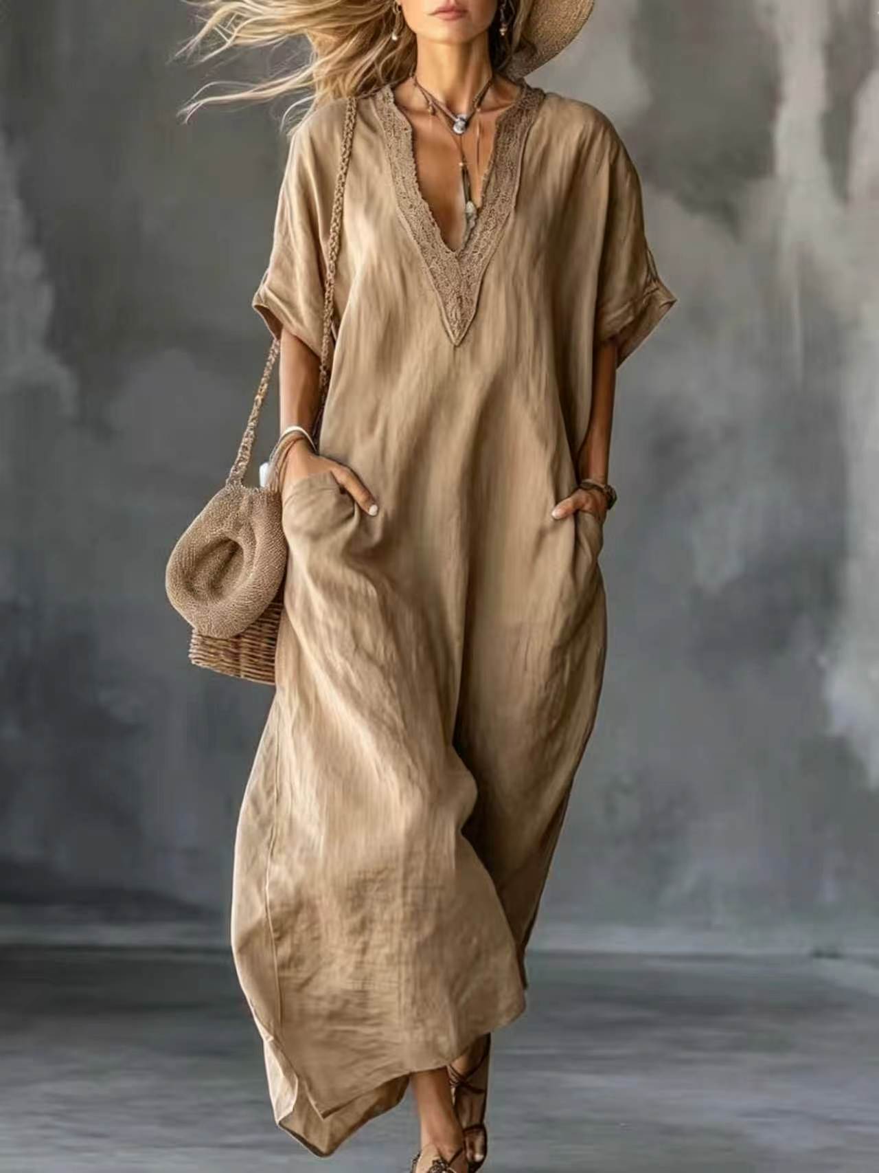 Summer Retro Long Casual Holiday Bohemian Dress