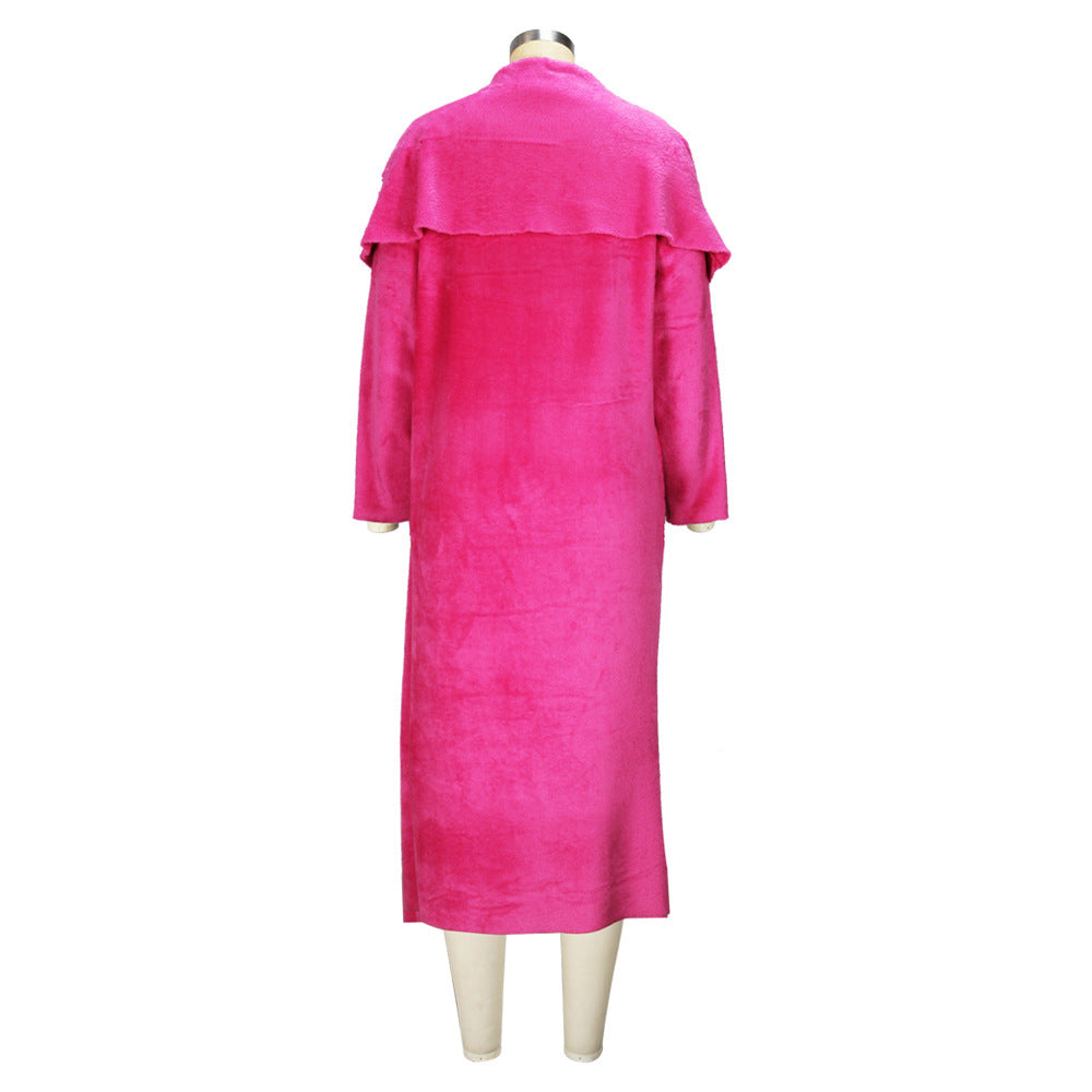 Women's Fashion Loose Double-sided Veet Dress Suits