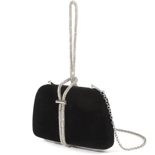 Women's Veet Rhinestone Iron Box Shiny Bridesmaid Dress Cocktail Evening Bags