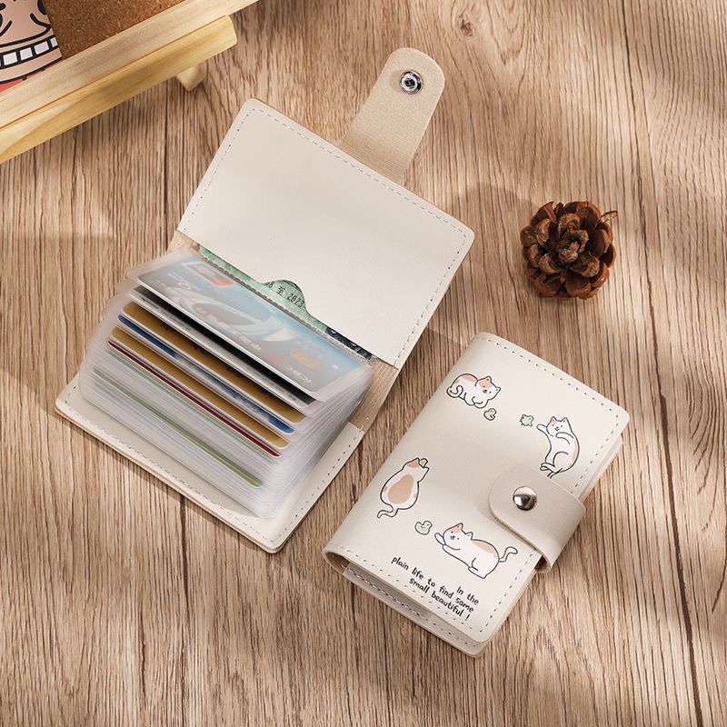 Women's Slots Large Capacity Driving License Cute Card Holder