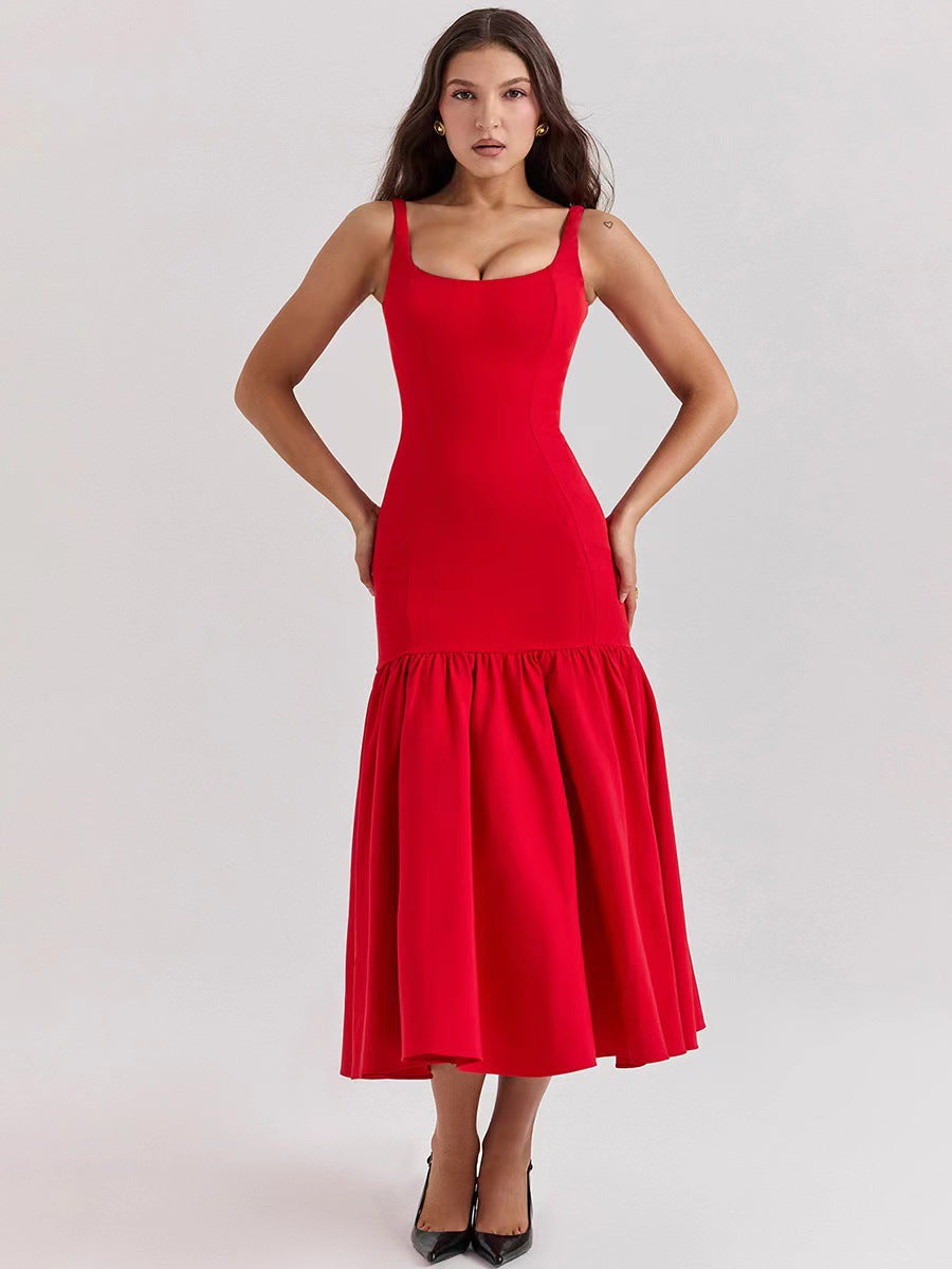 Women's Backless Loose Temperament French Popular Today Fashion Summer Dresses