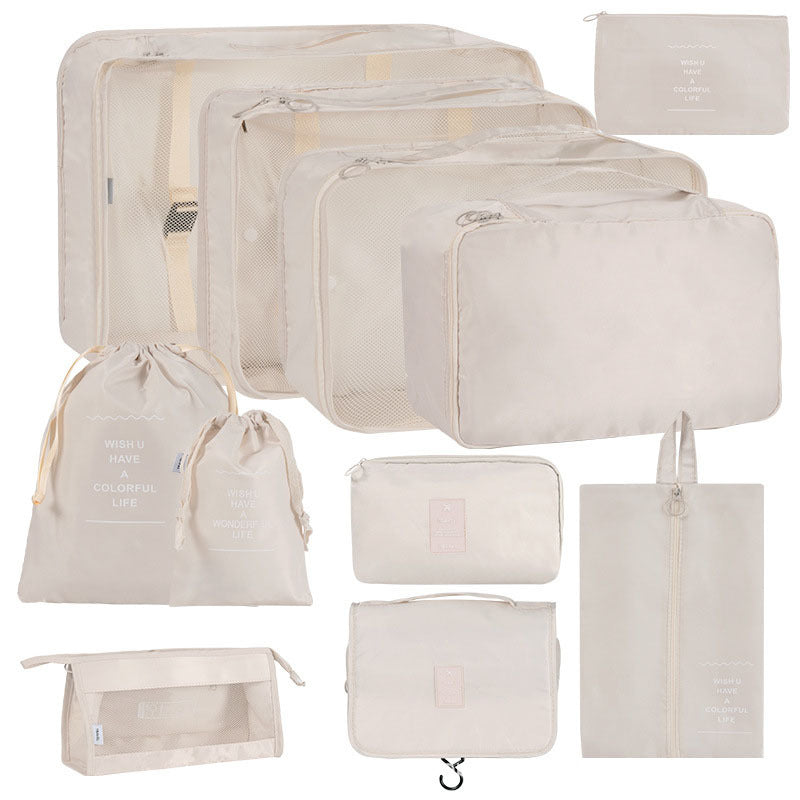 Korean Buggy Set Large Capacity Clothing Shoes Cosmetics Travel Bags