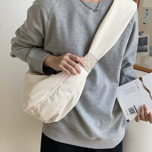 Women's Large Capacity Wide Strap Canvas Design Crossbody Bags