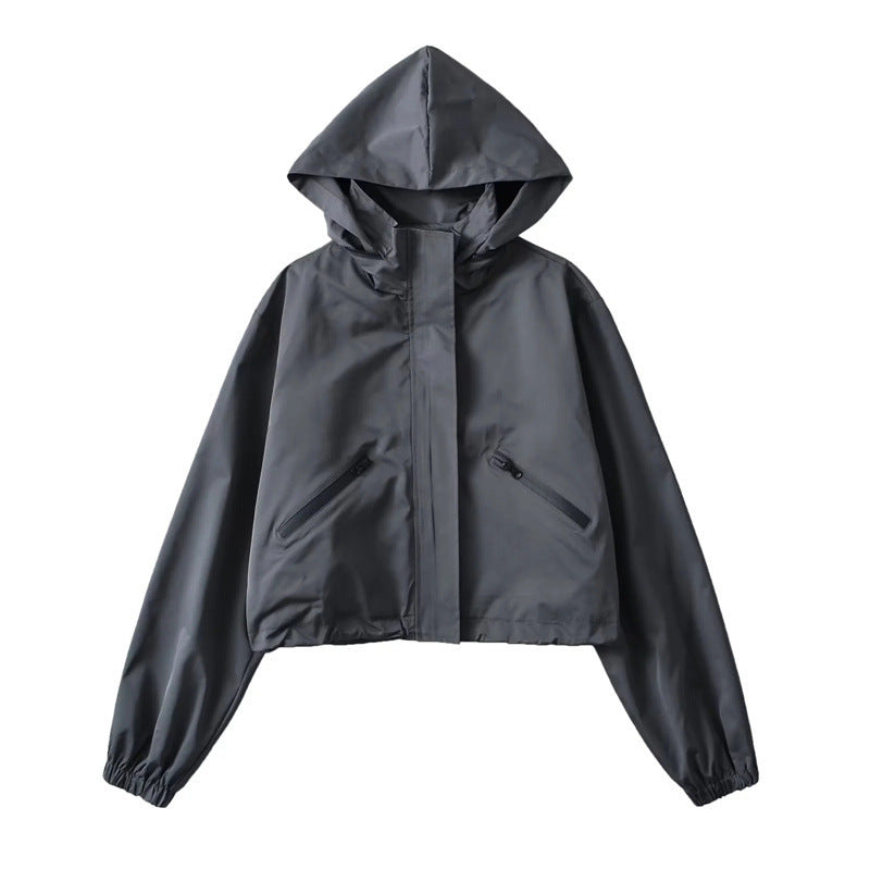Women's Niche American Hooded Autumn Loose Casual Coats