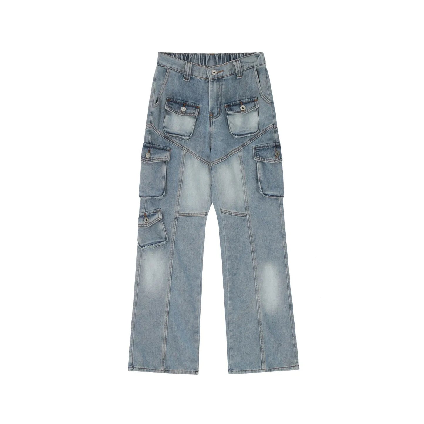 Women's African Style Street Fashion Denim Trousers Jeans