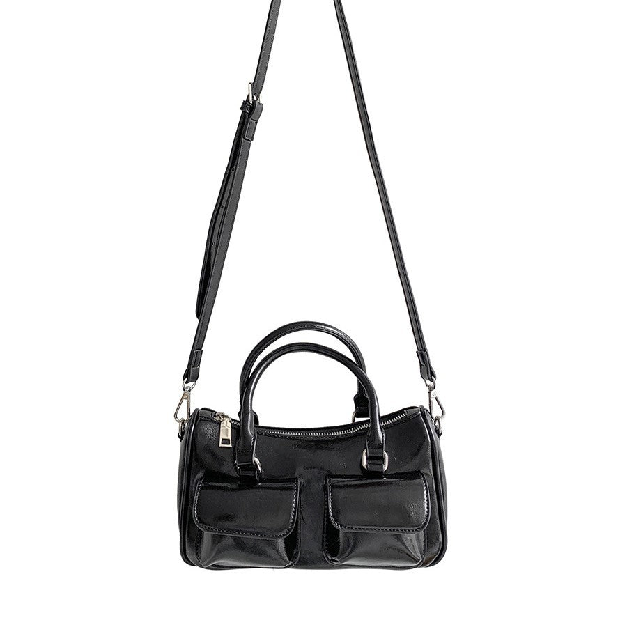 Women's Hand Carrying Leather Texture Simple Korean Handbags