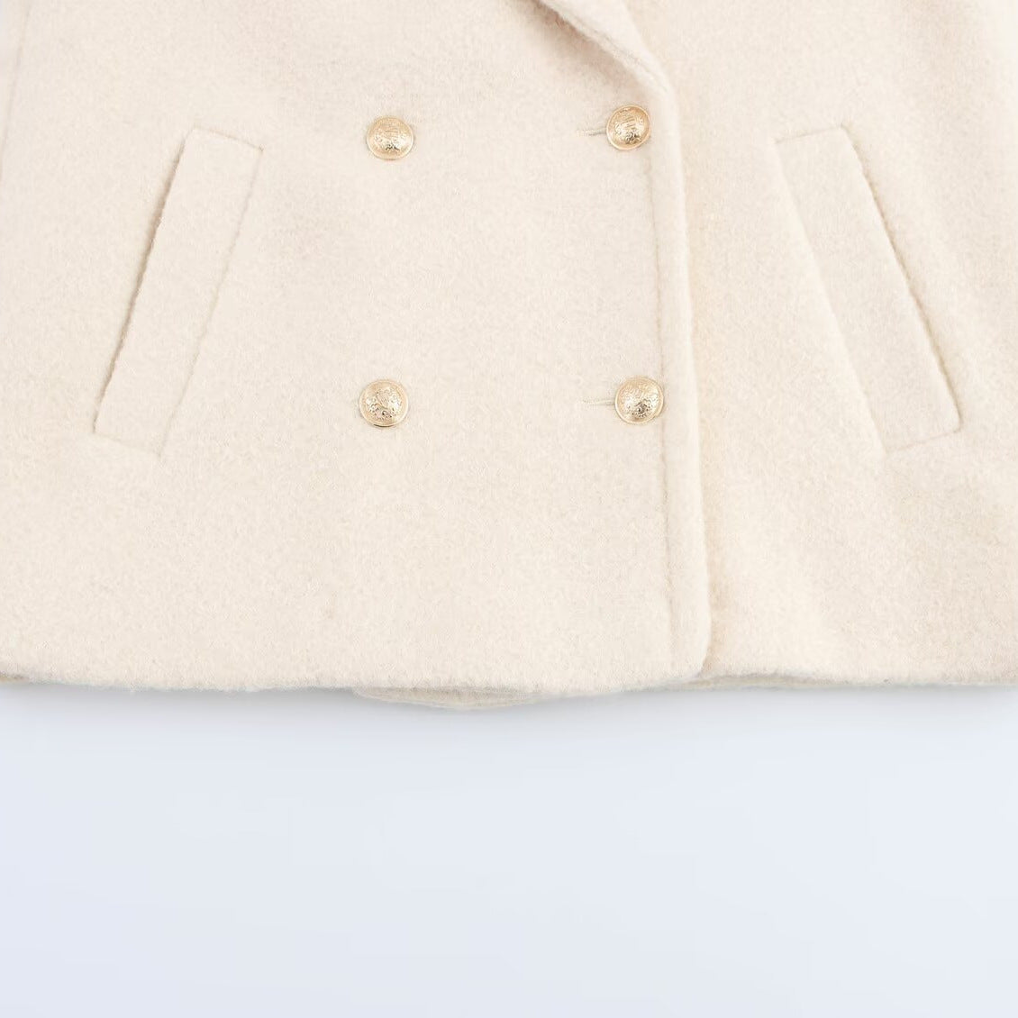 Women's Spring Fashion Polo Collar Bead Leather Coats