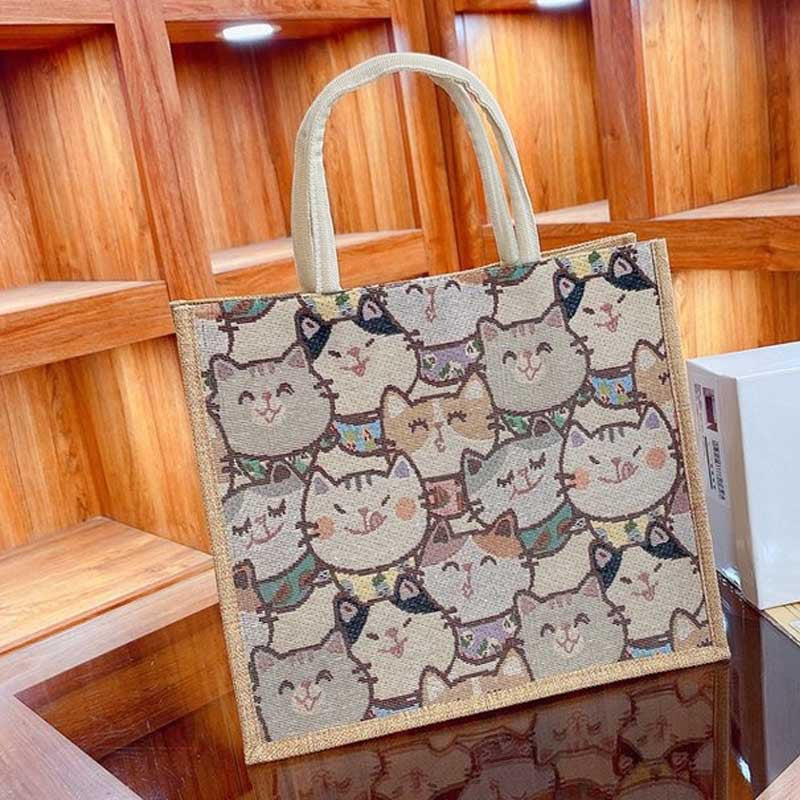 Women's Style Good-looking Literary Large Capacity Cotton Linen Handbags