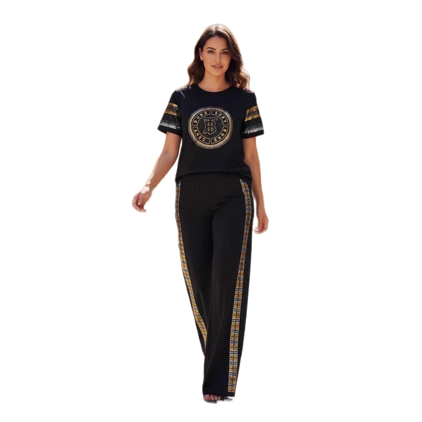 Women's Letter Yoga Sports Autumn Sleeve Trousers Suits