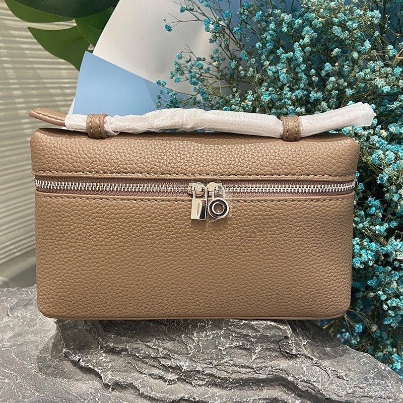 Women's Genuine Leather Macaron Color Series Litchi Handbags