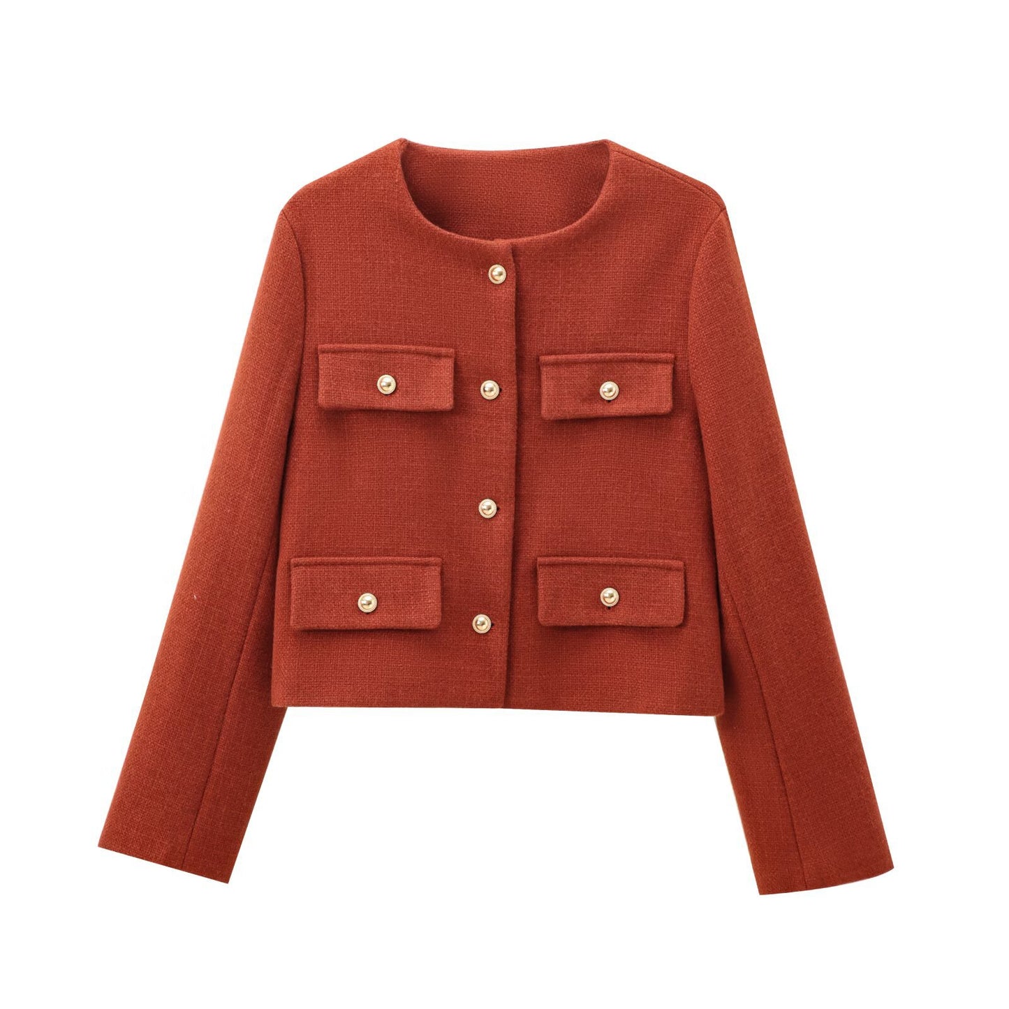 Women's Classic Style Fashion Button Decoration Coats