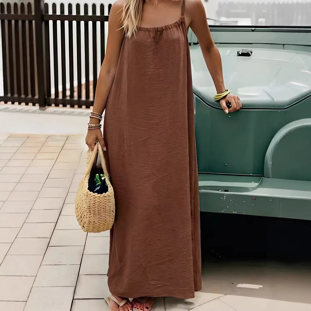 Slip Summer Vacation Style Loose Home Dress