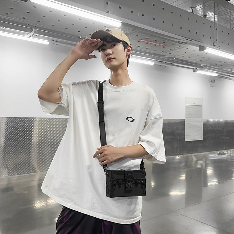 Women's & Men's Box Trendy Korean Retro One Super Men's Messenger Bags