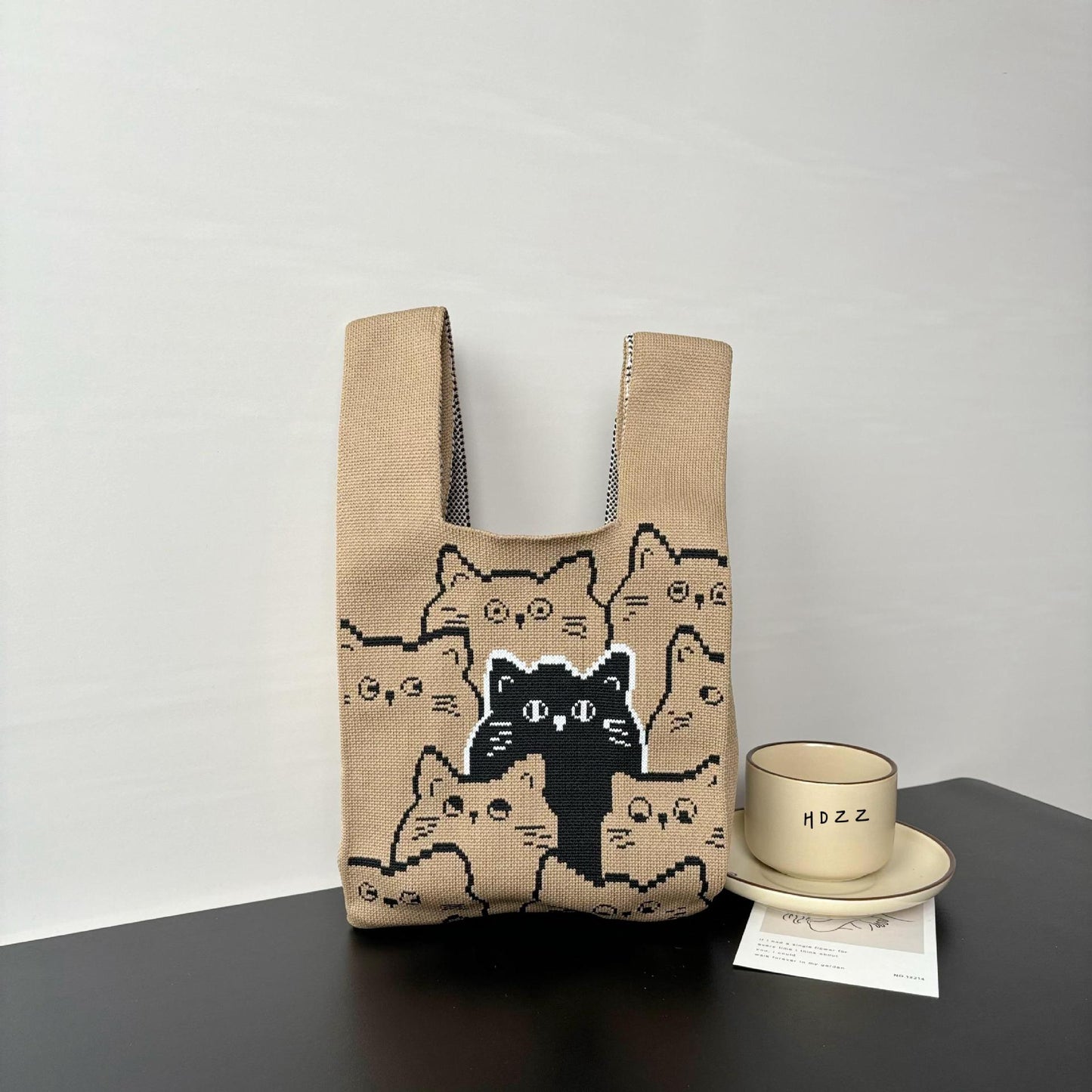 Cartoon Wrist Large Capacity Minority Hand Handbags