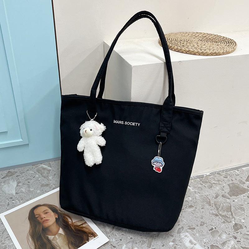 Charming Mori Soft Canvas Female Style Shoulder Bags