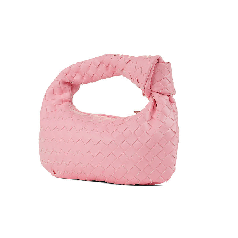 Woven Popular Horn Knotted Portable Underarm Handbags