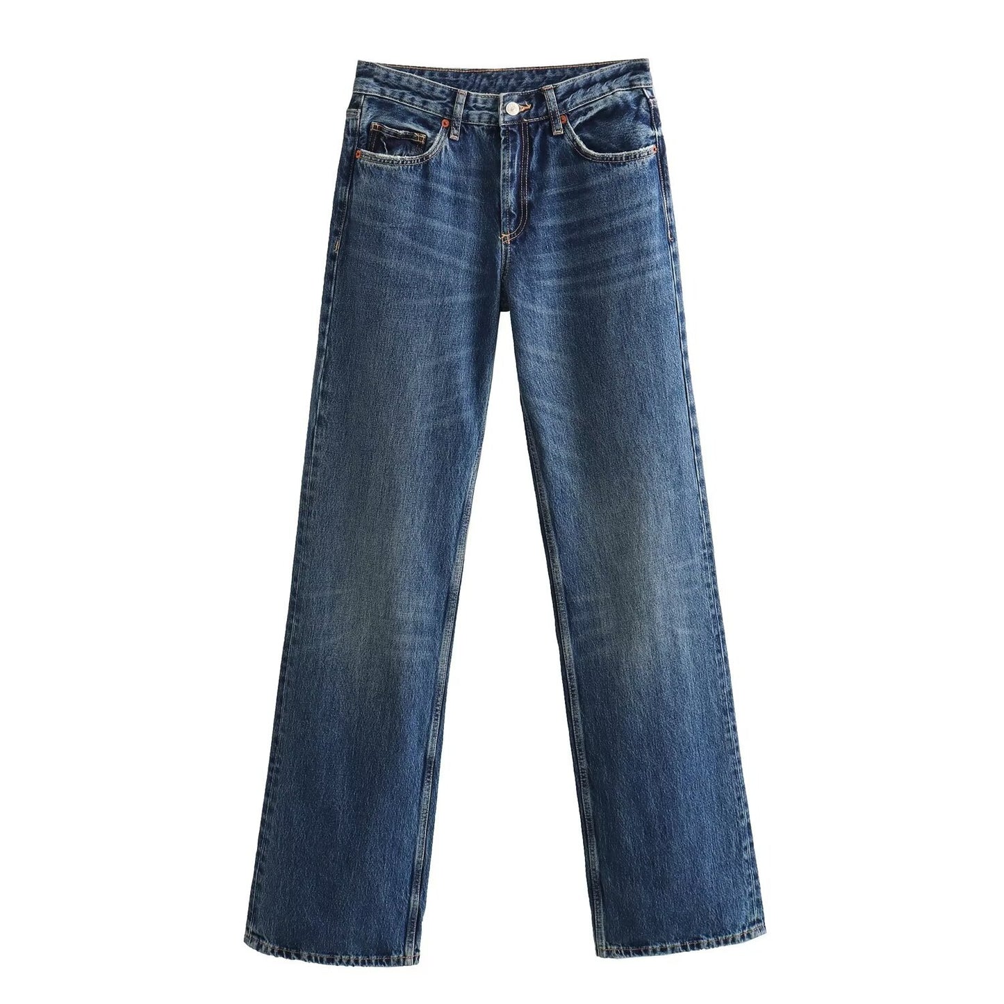 Women's Retro Denim For Slim Fit Mop Jeans