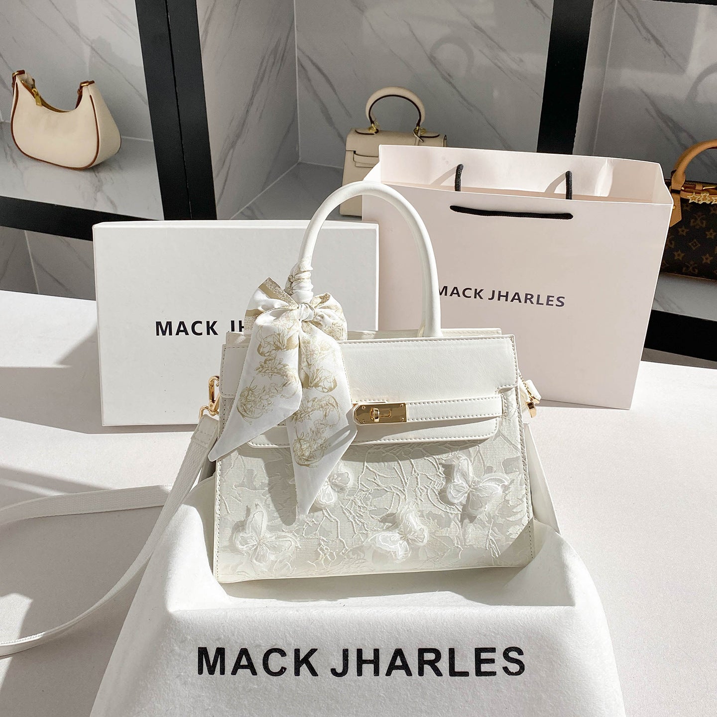 Beautiful Butterfly Embroidery Kelly High-grade Large Bags