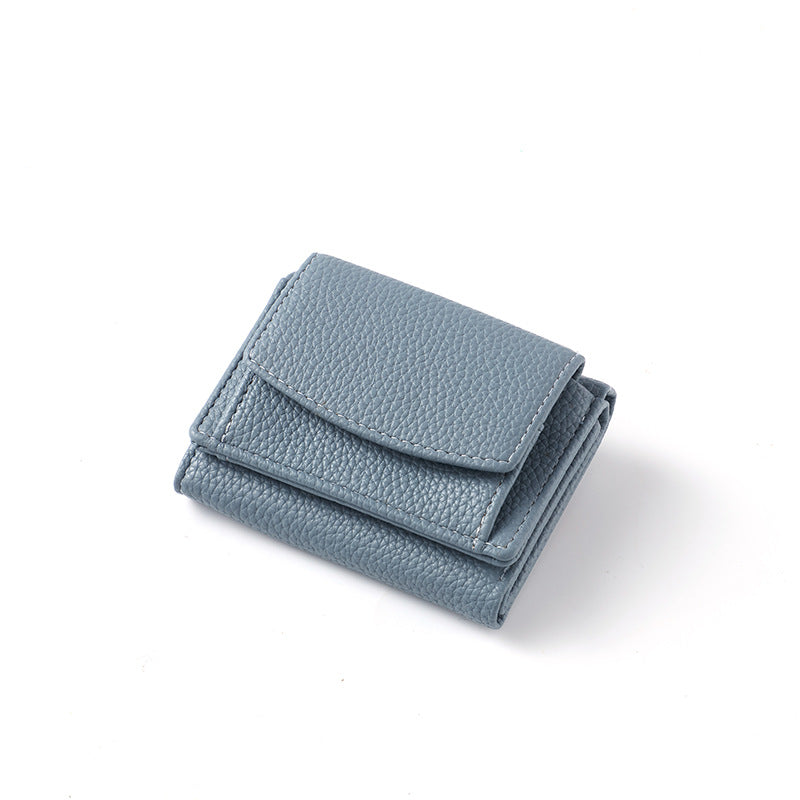 Women's Short Simple Multiple Slots Zipper Mini Bags