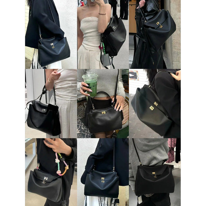 Women's Genuine Leather Neutral Single Portable Bags