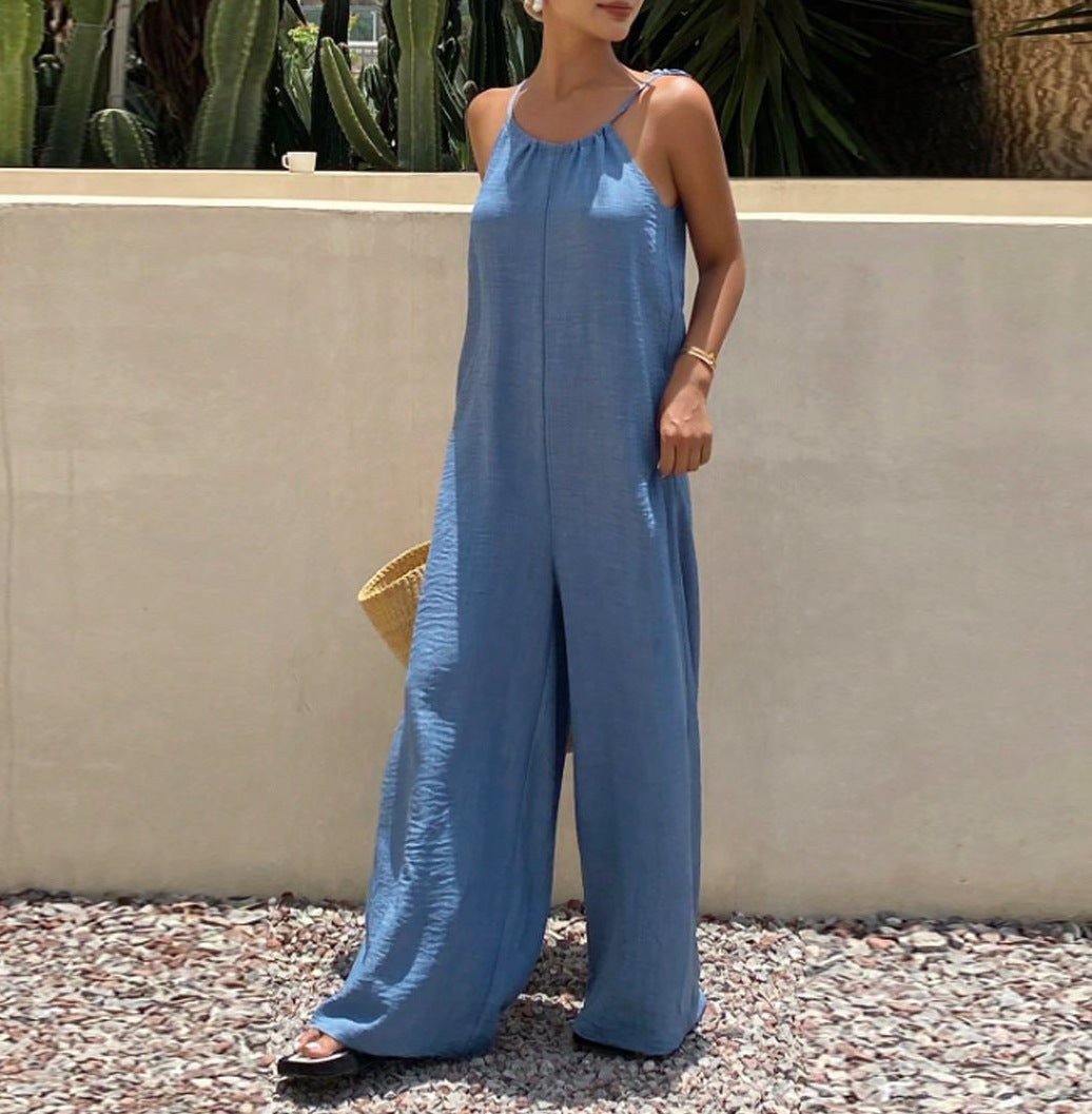 Fashion Women's Summer Commuter Sleeveless Jump Jumpsuits