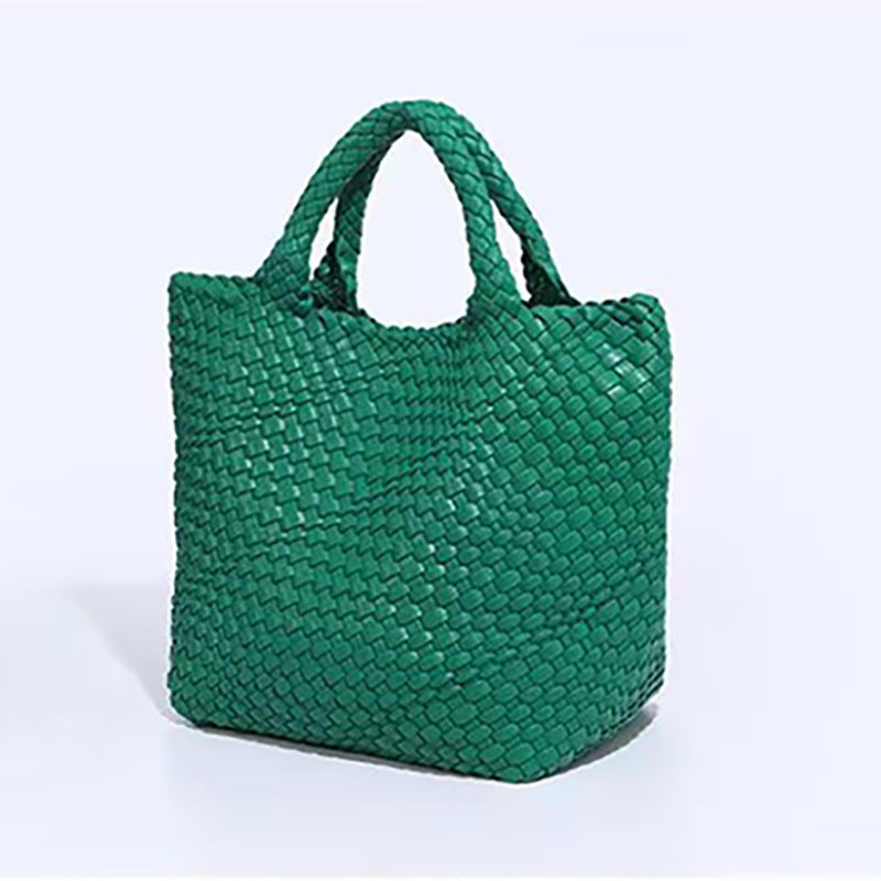 Women's Woven Vegetable Basket Portable Soft Handbags