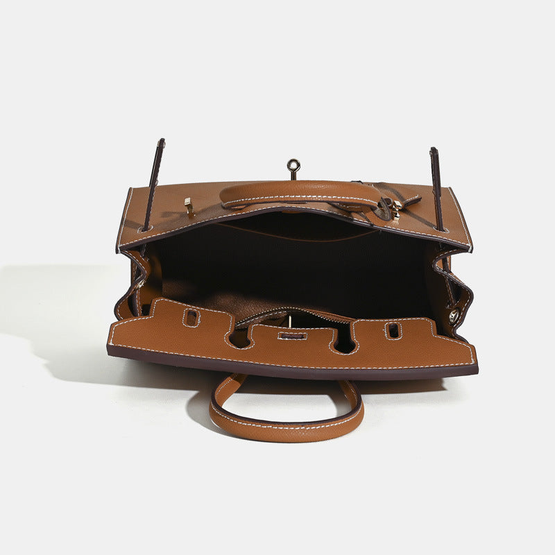 Durable Women's Leather Fashion Large Capacity Handbags