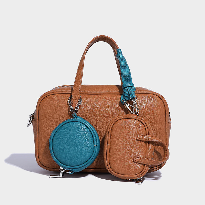 Creative Trendy Fashion Boston Bowling Composite Handbags