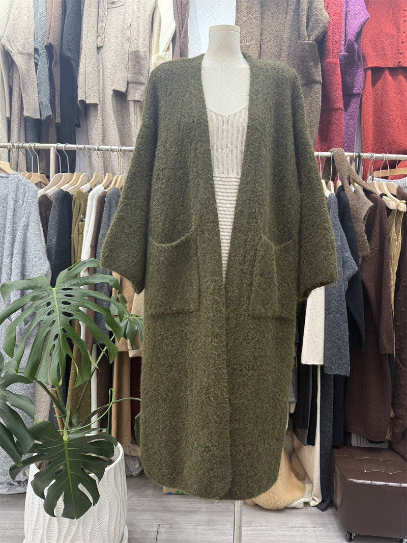 Long Knitted Korean Style Casual Loose Knitwear