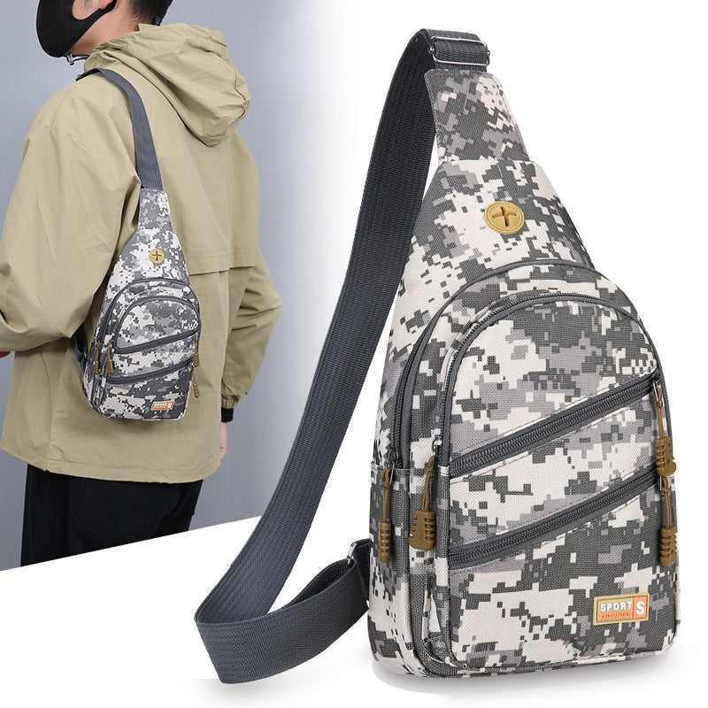Men's Cool Multifunctional Printable Large Capacity Men's Chest Bags