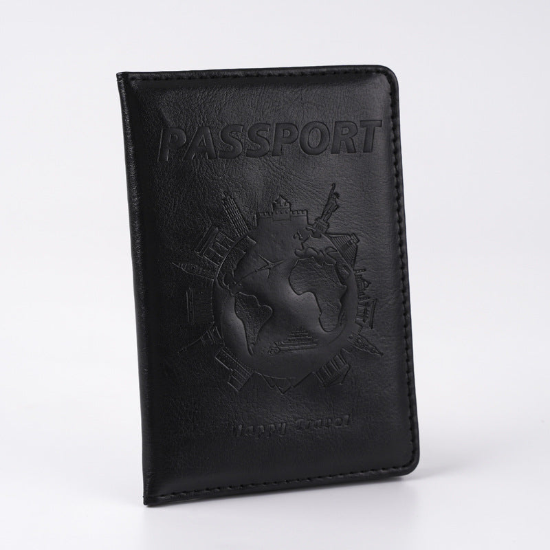 Fun Earth Embossing Lightweight Passport Cover Position Card Holder