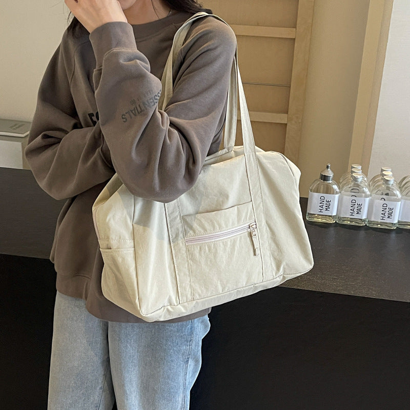Women's Korean Nylon Cloth Lightweight Large Capacity Travel Bags