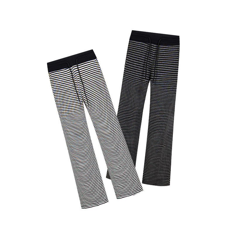 Women's Striped Straight Casual For Simple Thin Loose Pants