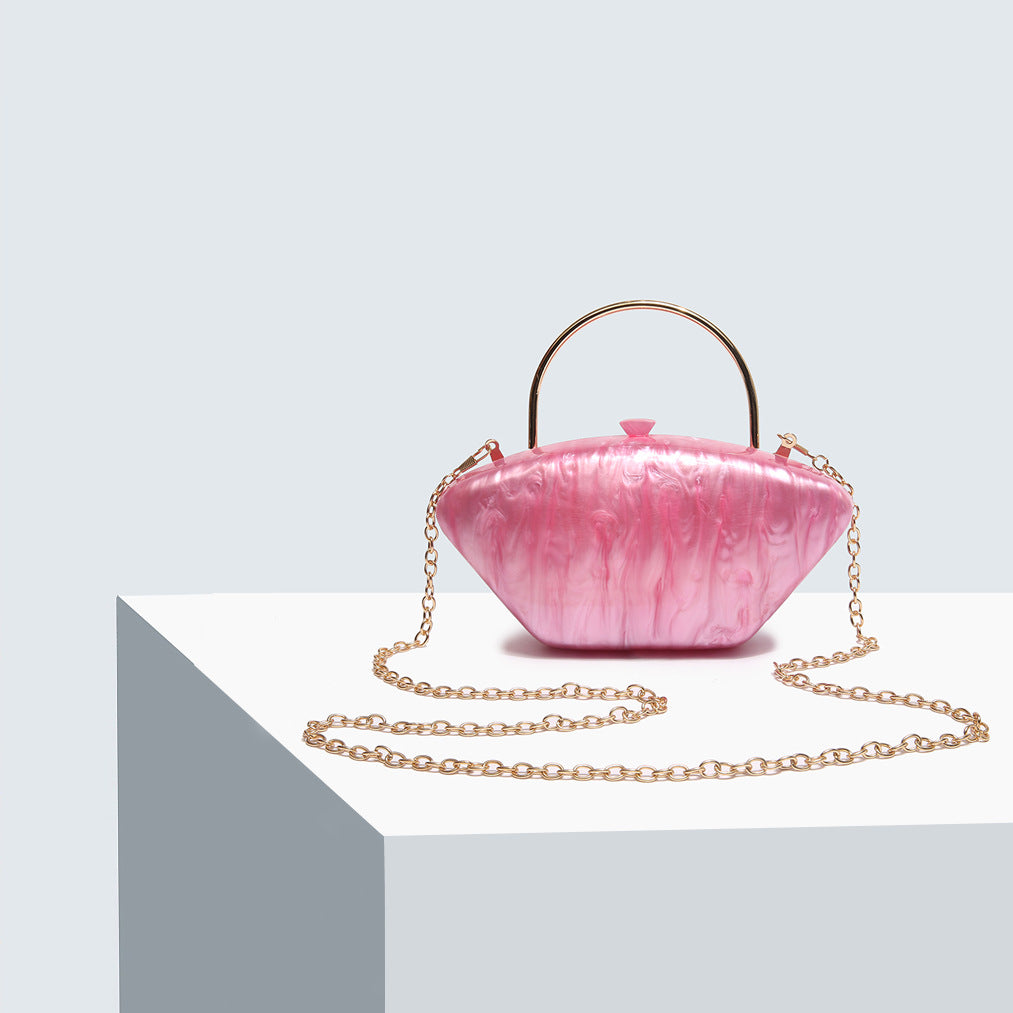 Women's Dinner Acrylic Pearl Cute Cheongsam Fashion Bags