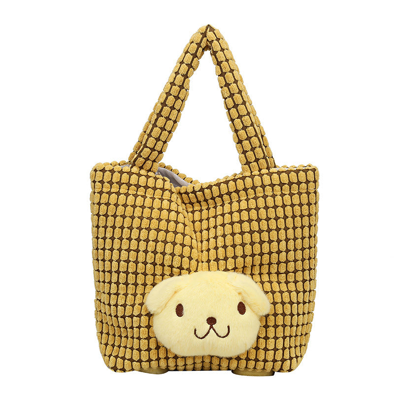 Hand Creative Cute Capybara Doll Storage Handbags