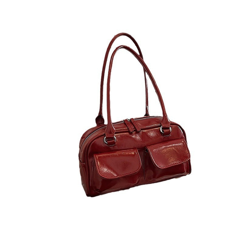 Xu Dizzy Sister Bowling Niche Boston Shoulder Bags