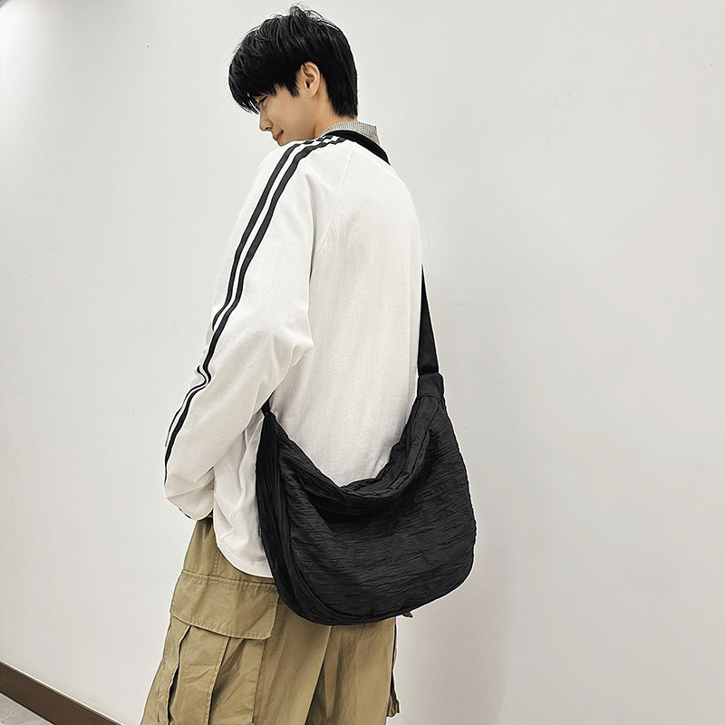 Boy Large Capacity Couple Stylish Simple Men's Messenger Bags
