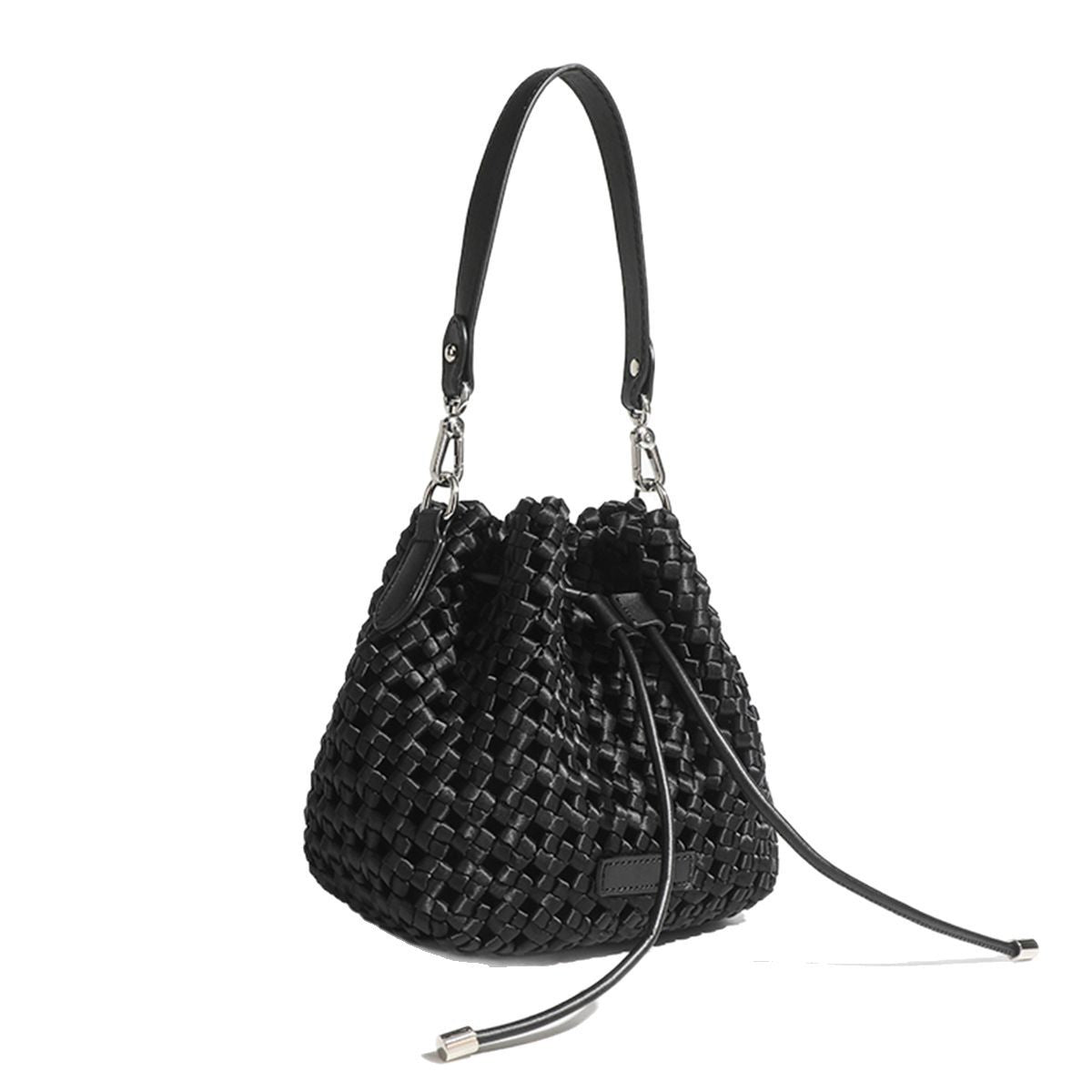 Women's Woven Drawstring Cross Body High-grade Bags