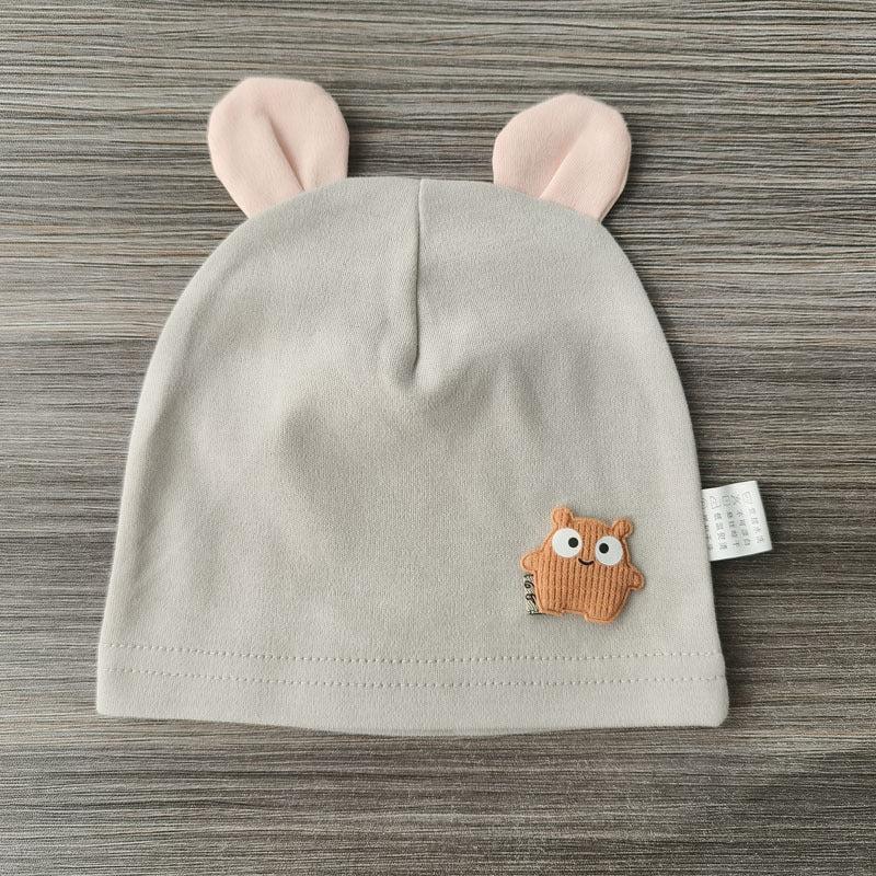 Women's Cotton Cartoon Flower Bear Confinement Headscarf Bags