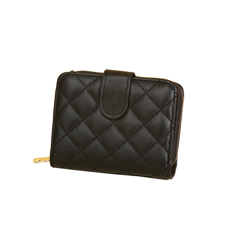 Women's High-grade Rhombus Short Expanding Korean Ladies Wallets