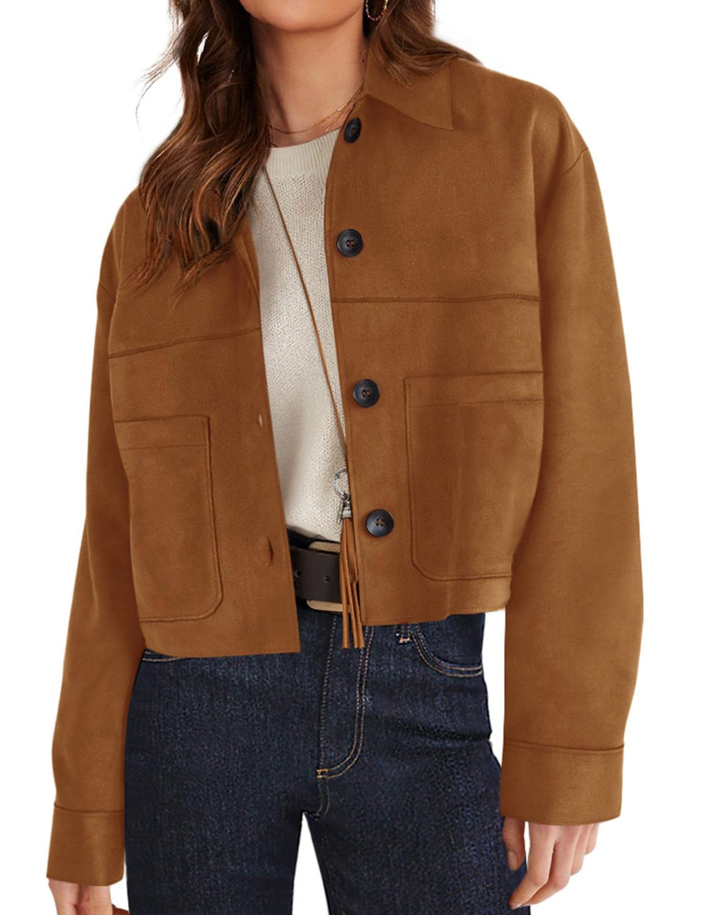 Women's Winter Suede Casual Lightweight Autumn Fashion Clothing