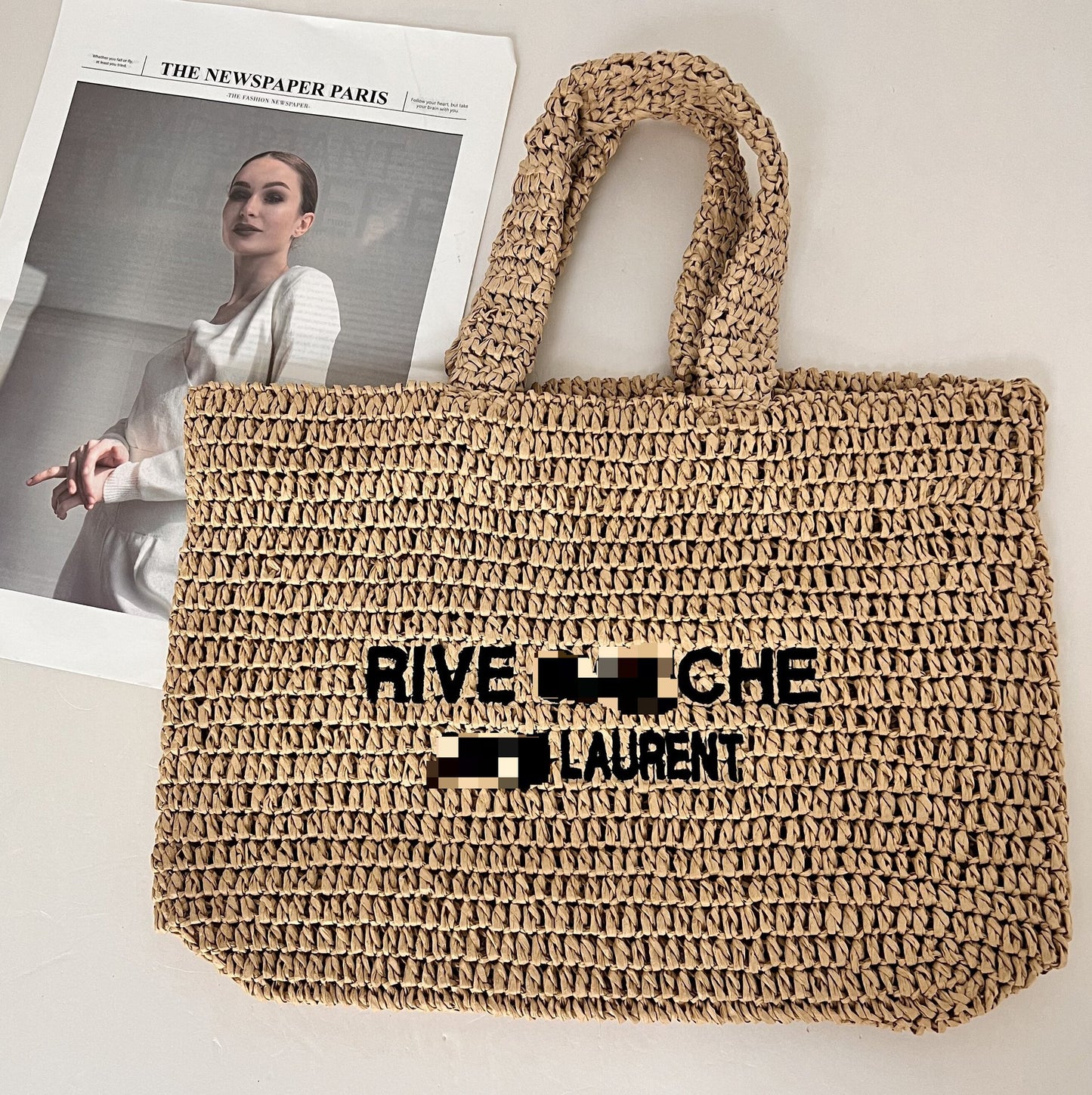 Women's Woven Handmade Beach Mori Style Solid Handbags