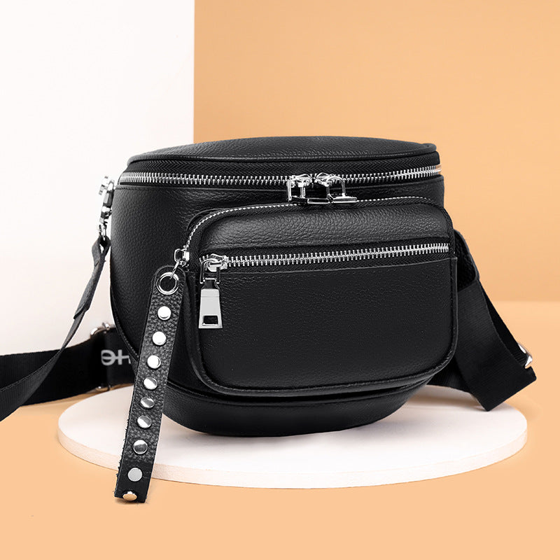 Women's Saddle Niche High-grade First Layer Cowhide Crossbody Bags