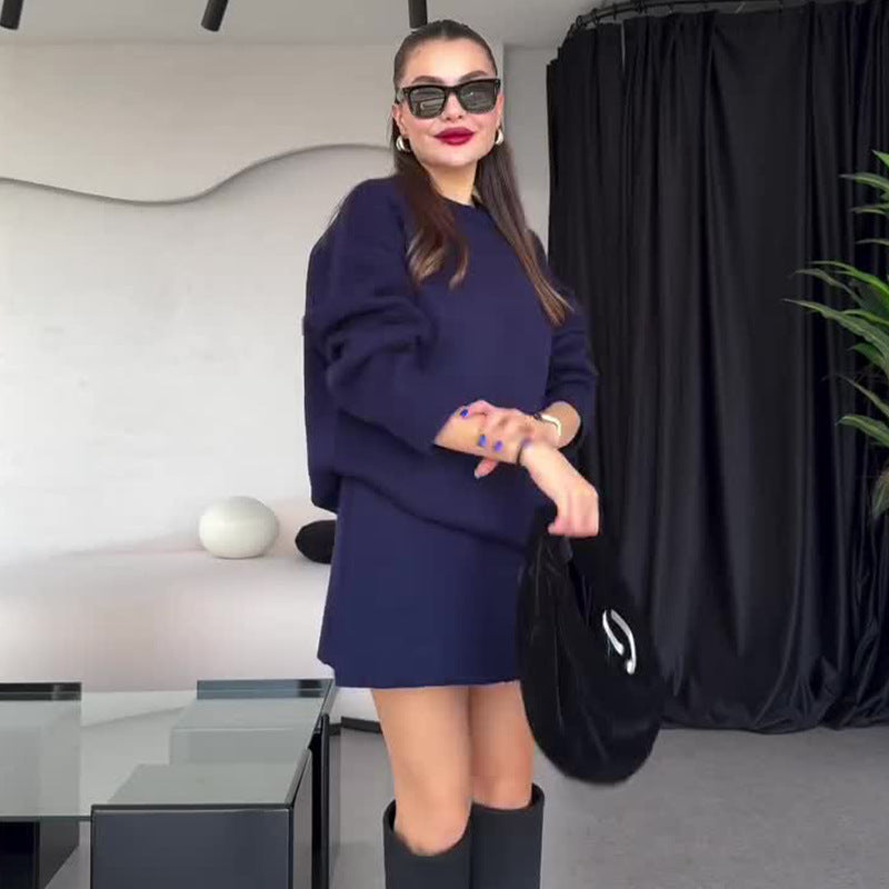 Women's Pure Color Casual Versatile College Style Dresses