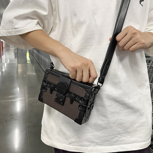 Women's & Men's Box Trendy Korean Retro One Super Men's Messenger Bags